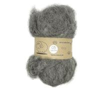 Carded Batt #05 Dark Grey - 100g Wool for Needle & Wet Felting, Core & Finish - The Felt Box