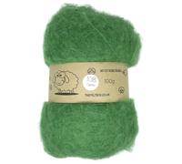 Carded Batt #108 Cactus Green - 100g Wool for Needle & Wet Felting, Core & Finish - The Felt Box