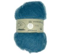 Carded Batt #63 Peacock Blue- 100g Wool for Needle & Wet Felting, Core & Finish - The Felt Box
