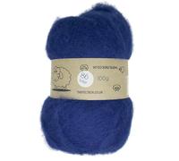 Carded Batt #86 Indigo Blue - 100g Wool for Needle & Wet Felting, Core & Finish - The Felt Box