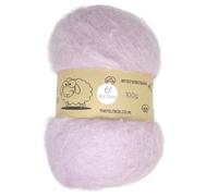 Carded Wool For Felting, Needle Felting Wool, Wool Batt, Craft Wool, Single Shade (Group C), 100 grams 3.5 Oz (Wild Orchid (61))