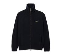 Carded Wool High Neck Zipped Jumper - male - Lacoste - Cardigans - Blue - 3XL - Knitwear 3XL