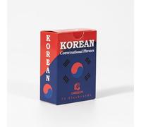 Cardeum Korean Flash Cards for Beginners - 75 Conversational Phrases with Hangul, Romanization & English - Learn to Speak Korean for Travel, K-Drama & K-Pop Fans - Study Gift for Adults