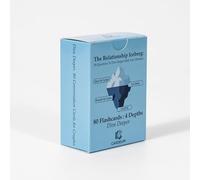 Cardeum The Relationship Iceberg - 80 Conversation Cards for Couples - Deep Questions & Date Night Game to Build Intimacy - Gift for Him, Her, Anniversary & Valentine's Day