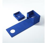 Gamegenic Cardfight!! Vanguard Nation's Vault | Premium Deck Box | Holds up to 50 Double-Sleeved Cards | Extra Drawer for Power Counters and Accessories | Dark States - Blue Color | Made