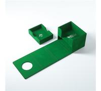 Gamegenic Cardfight!! Vanguard Nation's Vault | Premium Deck Box | Holds up to 50 Double-Sleeved Cards | Extra Drawer for Power Counters and Accessories | Stoicheia - Green Color | Made