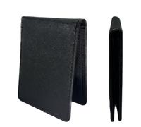 CardGear RFID Blocking Full Size Bifold Wallet with 8 Slots, 1 Key Pocket, Cash Divider, and Large ID window, Come with ECO-friendly Gift Box, Jet Black, Classic Bifold