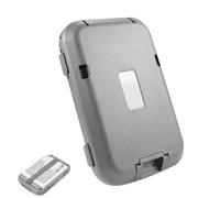 cardHolder - 11x7.1x2.2cm Compact Case, Aluminum PP Durable Wallet, Waterproof Blocking Cardcase Anti Theft Protection and Secure Storage | Pocket Credit cardOrganizer for Travel Daily Us, Dark Gray