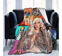 Cardi B lightweight luxury blanket flannel plush bed blanket soft suitable for all season sofa D printing design