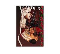 Cardi B Print Album Cover Signed Limited , Music Album Cover ,Pop Hip Hop Rap Singer Star Music Poster Aesthetic Canvas Wall Art for Girl And Boy Teens Dorm Decor 12x18inch(30x45cm) Unframe-style