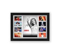 Cardi B Signed Poster Print - Limited Edition Autograph Fan Gift - Collectible Memorabilia Merchandise (Framed A3 (30x40cm))