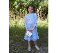 Cardi Embroidered Mesh Dress Ice Blue GWD by GEORGE W. DAVIES Baby Blue 2-3 Years