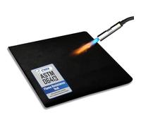 CARDI Fireproof Carbon Welding Blanket 1PCS 45cmx60cm (18"x24") Thickness 0.2 Inch Heat Resistant Fabric Up to 1900°F Heat Shield Resistant Mat for Soldering, Firepit, Grill, Welding Supplies