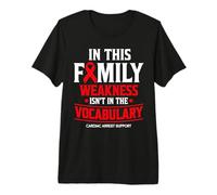 Cardiac Arrest Awareness Support Family Premium T-Shirt