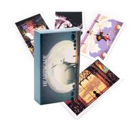 Cardiac Landscape Tarot | Astrology Oracle Deck and Guidebook | A Set of 78 Tarot Learning Cards with Meanings | Fate Divination Tarot Game for Family Holidays and Holidays