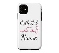 Cardiac Nurse Cath Lab EKG CVT Nursing Heart Beat Tech Case for iPhone 11