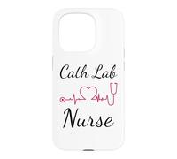 Cardiac Nurse Cath Lab EKG CVT Nursing Heart Beat Tech Case for iPhone 15 Pro