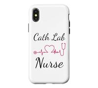 Cardiac Nurse Cath Lab EKG CVT Nursing Heart Beat Tech Case for iPhone X/XS