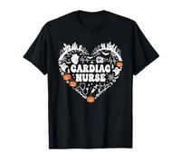Cardiac Nurse Heart Pumpkin Ghost Halloween Kids Mens Womens T-Shirt