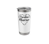 Cardiac Nurse Heart Word Cloud Stainless Steel Insulated Tumbler