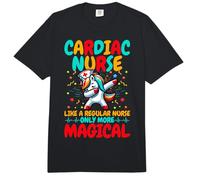 Cardiac Nurse Like a Regular Nurse - Dabbing Unicorn Nursing Comfort Colors Adult Heavyweight T-Shirt