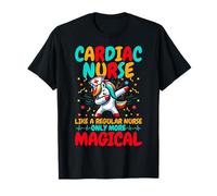 Cardiac Nurse Like a Regular Nurse - Dabbing Unicorn Nursing T-Shirt