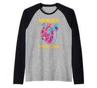 Cardiac Recovery Mended Heart Club Cool Mens Get Well Raglan Baseball Tee