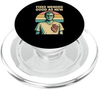 Cardiac Surgery Fixed Mended Retro Mens Get Well PopSockets PopGrip for MagSafe