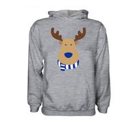 Cardiff City Junior Rudolph Supporters Hoody in Grey | Size: 3-4 Years Cardiff City Grey 3-4 Years