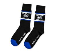 Cardiff Cotton Rich Socks UK 7-11 - Bluebirds Welsh Dragon Design - Soft, Durable & Comfortable Everyday Wear Cardiff Football Fans Socks