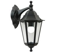 Nordlux Cardiff Outdoor Wall Light/Exterior Light Black Silver, E27 60W Waterproof & Weather Resistant-Porch, Patio, Garden, Garage, or Entrance. IP44, Class 1 (Insulated)