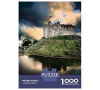 Cardiff Jigsaw Puzzle 1000 Pieces, Historic Square Architecture, Thick Cardboard Pieces, Birthday Gift for Home Décor Fans, Paper Board, 70x50cm/1000pcs