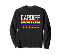 Cardiff Pride Wales Gay Lesbian Queer LGBT Rainbow Flag Sweatshirt