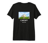 Cardiff Souvenirs Cardiff Castle Premium T-Shirt
