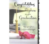 Cardigan Cards Graduation Card for Nephew, Congratulations on Your Graduation, Well Done Verse