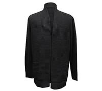 Cardigan Mens Zip Up Jumpers UK Pullovers for Men Cardigans Plain Knit Full Sweater Stand-Up Collar with 2 Side Pockets Sweaters Jumper Blazers Black S
