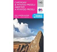 Cardigan & Mynydd Preseli / Aberteifi a Mynydd Preseli Map | Newcastle Emlyn / Castell Newydd Emlyn | Ordnance Survey | OS Landranger Map 145 | Wales | Walks | Cycling | Days Out | Maps | Adventure