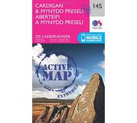 Cardigan & Mynydd Preseli / Aberteifi a Mynydd Preseli Map | Weatherproof | Newcastle Emlyn / Castell Newydd Emlyn | Ordnance Survey | OS Landranger ... | Adventure: 145 (OS Landranger Active Map)