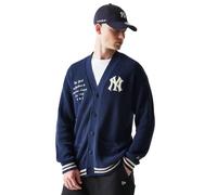 New-Era Coat MLB COLLEGIATE SCRIPT CARDI NEW YORK YANKEES in Marine EU XL
