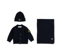 Cardigan- Scarf and Hat Set - unisex - Stone Island - Kids Sets - Blue - 6 M - Kids 6 M