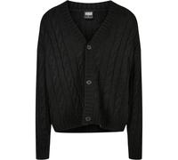 Urban Classics Men's Boxy Cardigan Sweatshirts, Black, L