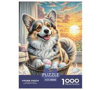 Cardigan Welsh Corgi 1000 Piece Puzzle Beautiful Decoration Puzzle Pet Dog Puzzles for Adults Fun Present & Activity for Home38x26cm/1000pcs