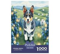 Cardigan Welsh Corgi 1000-Piece Puzzle for Adults Challenging Puzzle Games Fun, Challenging & Brainteasing Games for Adults And Kids Age 12 Years Up Home Decoration Puzzle 70x50cm/1000pcs