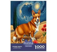 Cardigan Welsh Corgi 1000-Piece Puzzles for Adult Challenging Puzzles Fun, Challenging & Brainteasing Games Gifts for Men And Women Decoration Puzzle 70x50cm/1000pcs