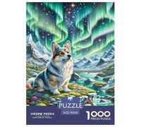 Cardigan Welsh Corgi 1000 Pieces for Adults Jigsaw Puzzles Beautiful Decoration Puzzle Pet Dog Puzzles for Adults Gifts for Men70x50cm/1000pcs