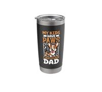 Cardigan Welsh Corgi Dad Stainless Steel Insulated Tumbler