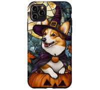 Cardigan Welsh Corgi Dog Halloween Pumpkin Witch Hat Case for iPhone 11 Pro Max
