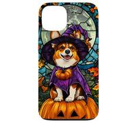 Cardigan Welsh Corgi Dog Halloween Pumpkin Witch Hat Case for iPhone 13