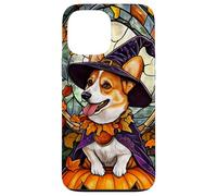 Cardigan Welsh Corgi Dog Halloween Pumpkin Witch Hat Case for iPhone 13 Pro Max