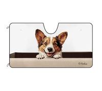 Cardigan Welsh Corgi Dog Windscreen Car Sunshades Keep Cooler Front Windshield Sun Shade Foldable Car Window Covers Universal For Auto Truck Suv M